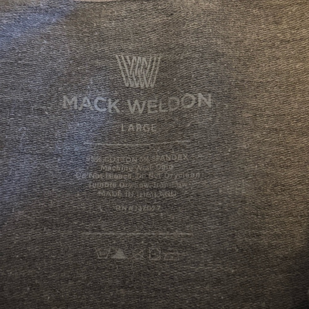 Mack Weldon Men’s Gray Cotton Sweatshirt - size M - Picture 4 of 5